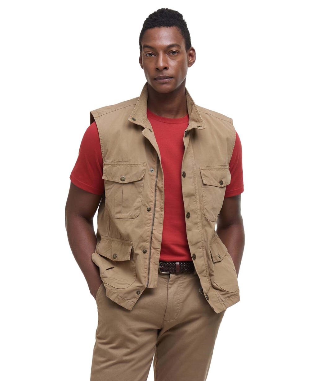Men's Barbour Casual Corbridge Gilet - Stone