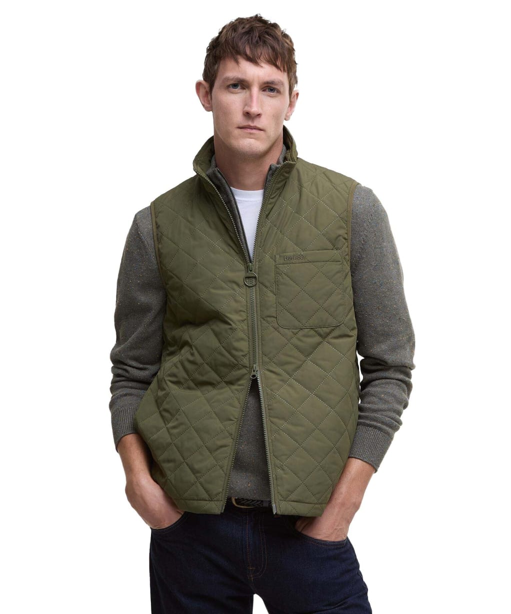 Men's Barbour Filey Ultralight Gilet - Fern