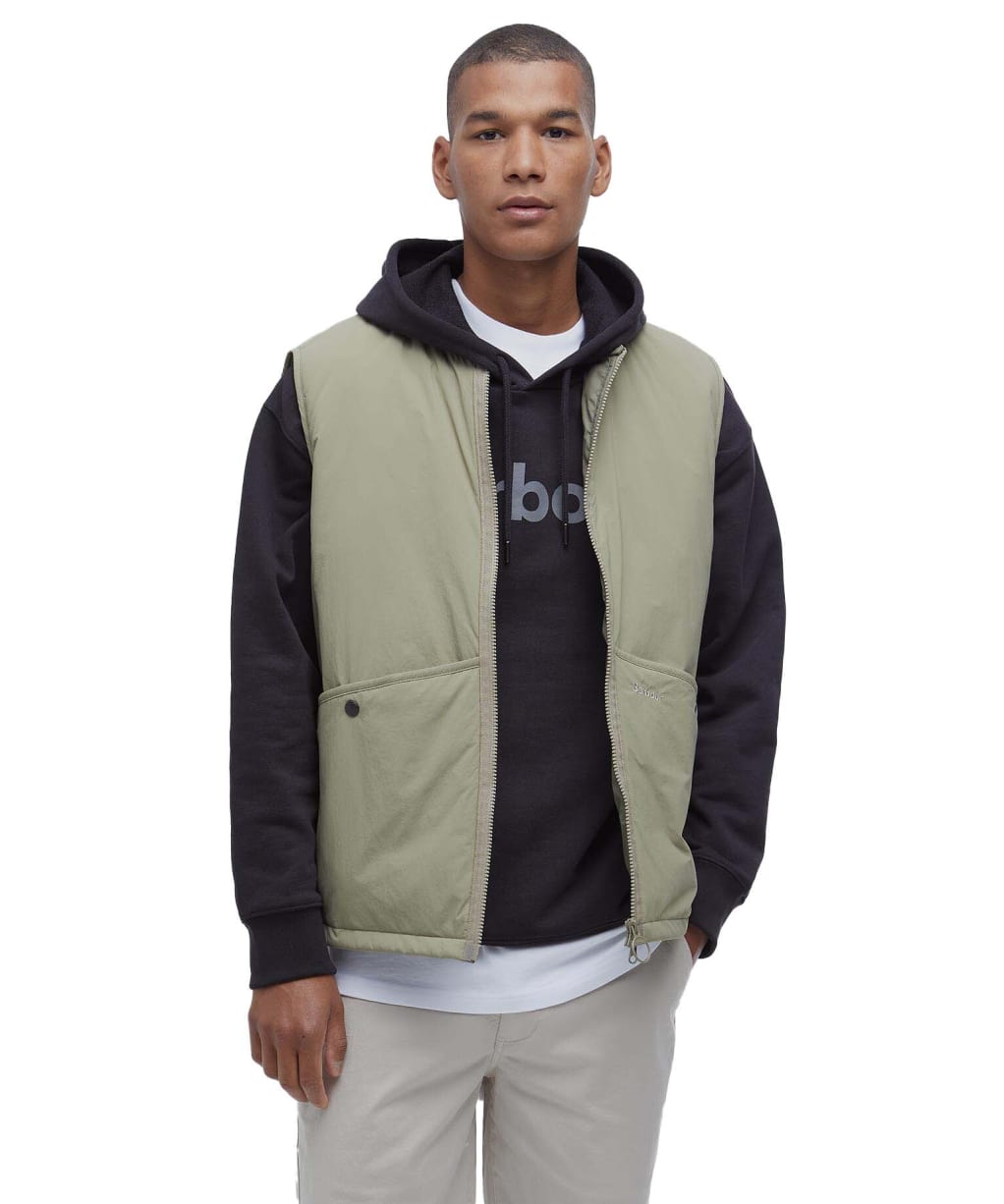 Men's Barbour Re-Engineered Liddesdale Gilet - Bleached Olive