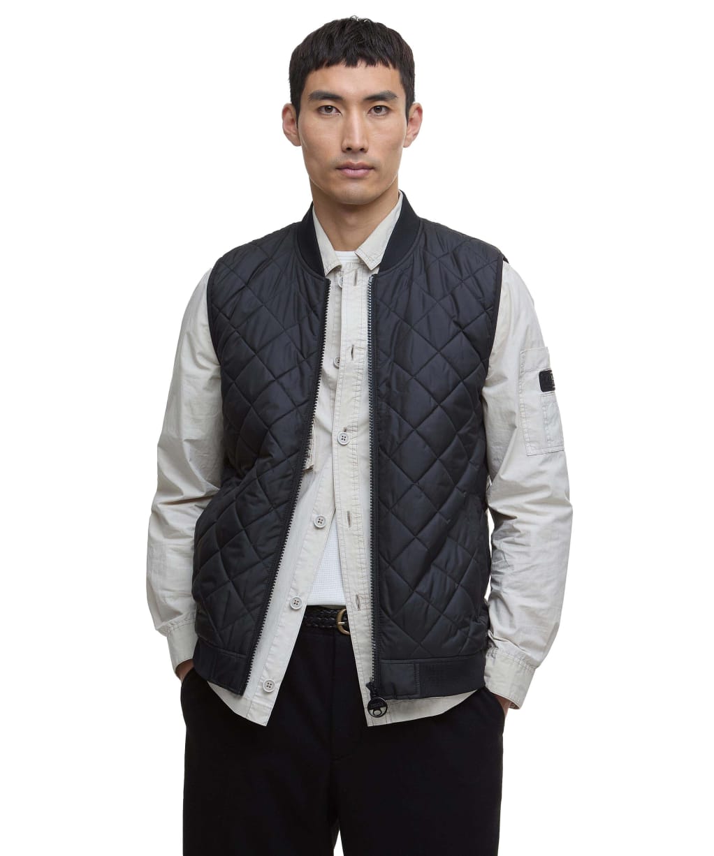 Men's Barbour International Harfell Quilted Gilet - Black