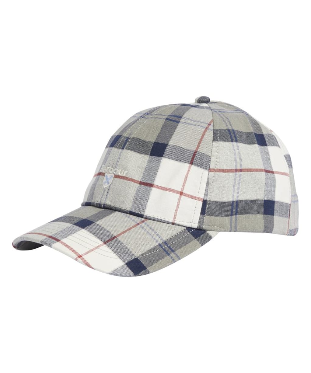 Men's Barbour Tartan Sports Cap - BLEACHED PINE TA