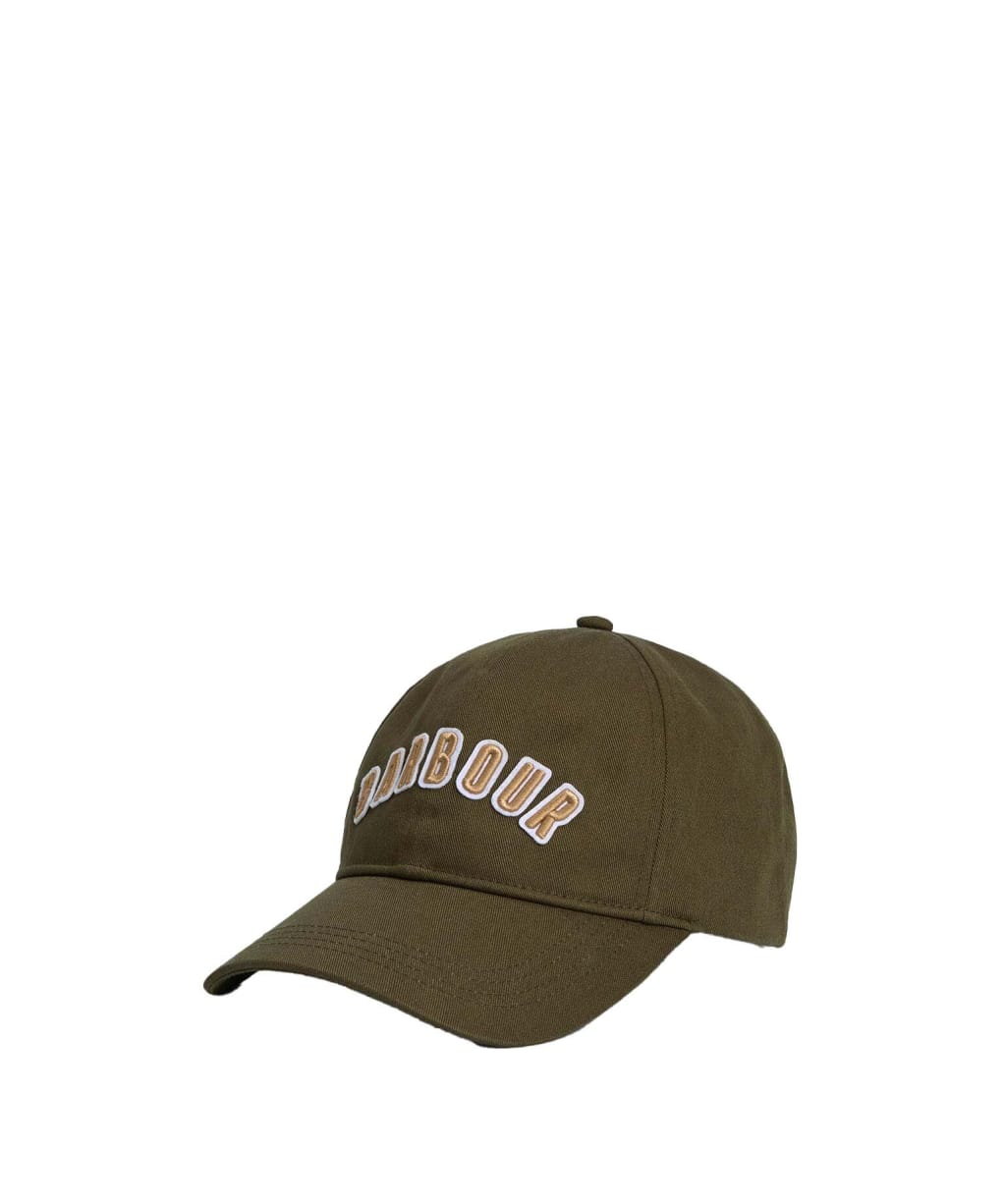 Men's Barbour Campbell 6 Panel Cotton Sports Cap - Uniform Green