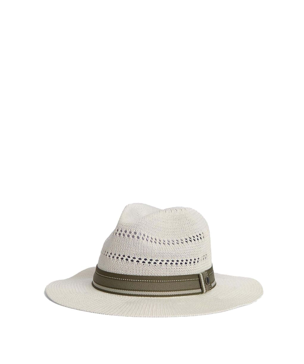 Men's Barbour Whitfield Fedora Hat - Antique White