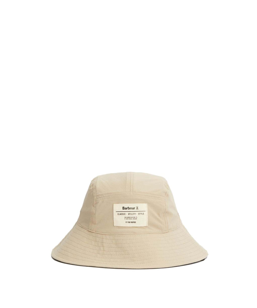 Men's Barbour Bidlam Showerproof Reversible Bucket Hat - Concrete / Olive