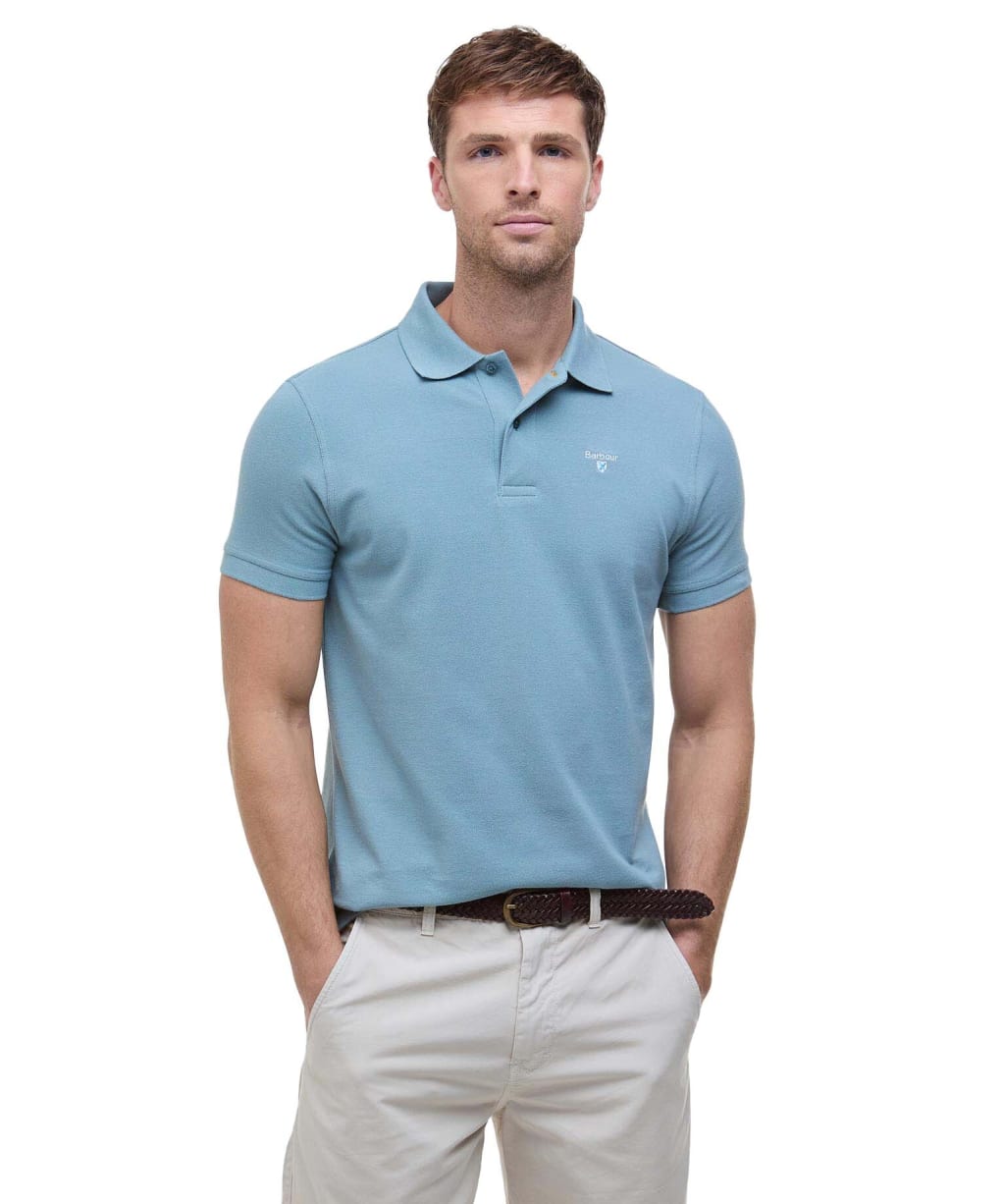Men's Barbour Sports Polo 215G - Lead