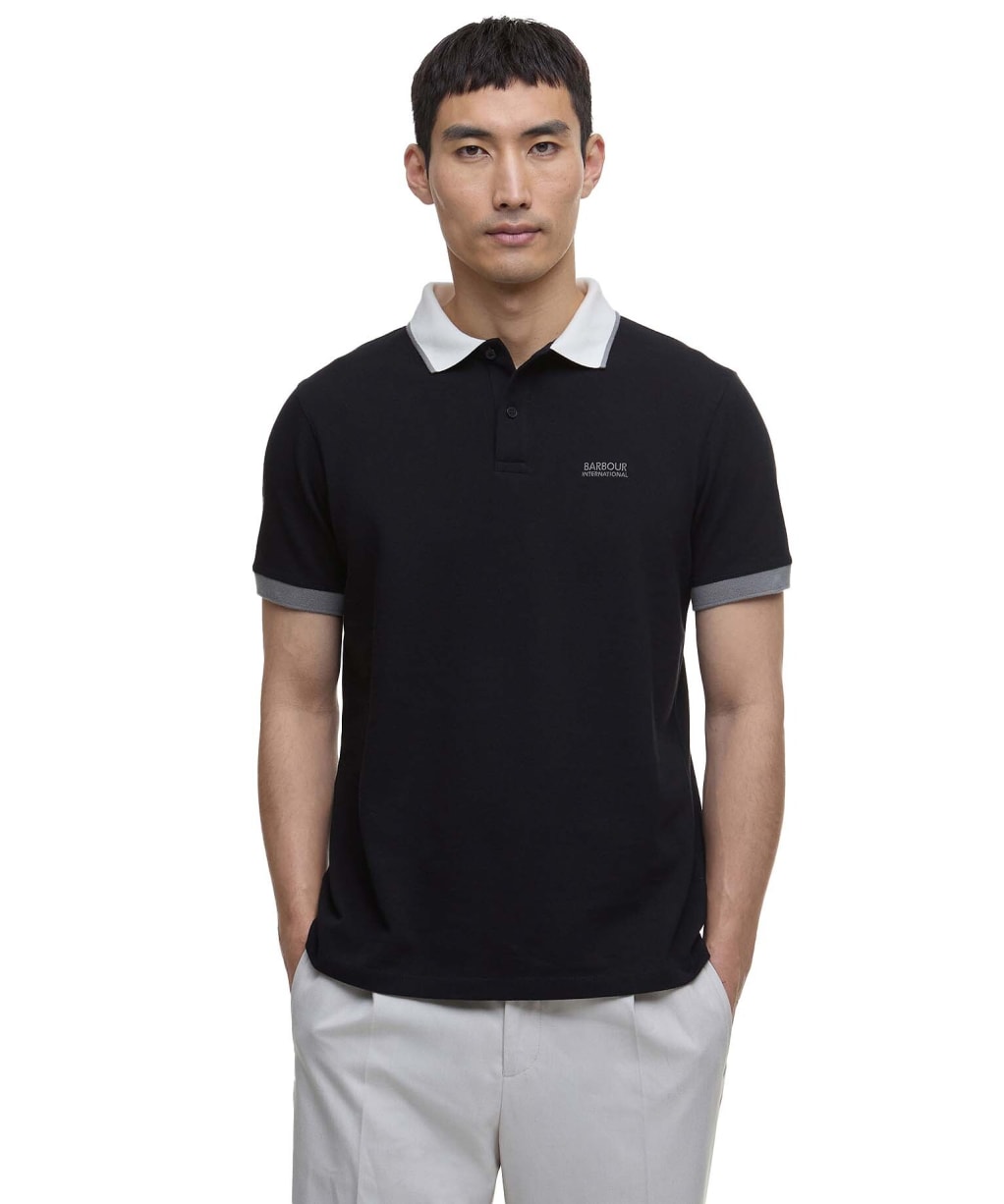 Men's Barbour International Howall Polo Shirt - New Black