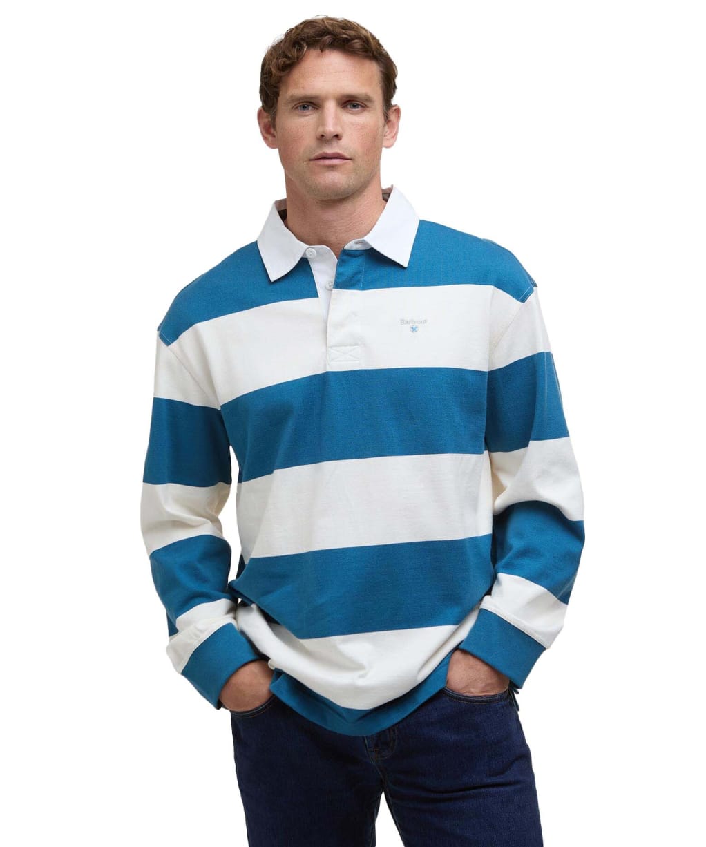 Men's Barbour Broome Rugby Shirt - Midnight