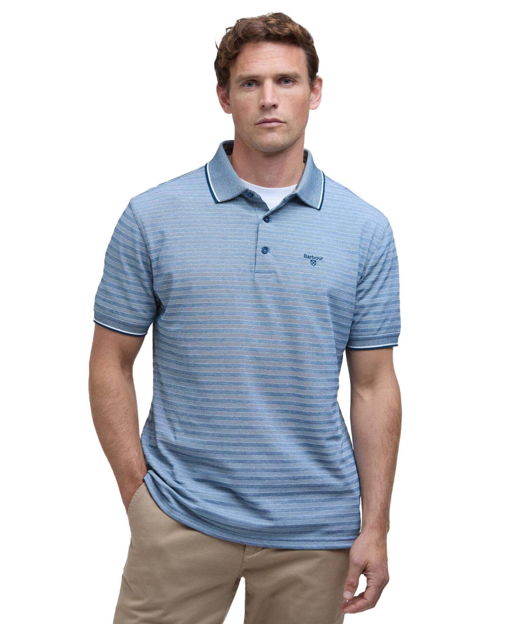 Men's Barbour Taverham Performance Polo Shirt - Midnight