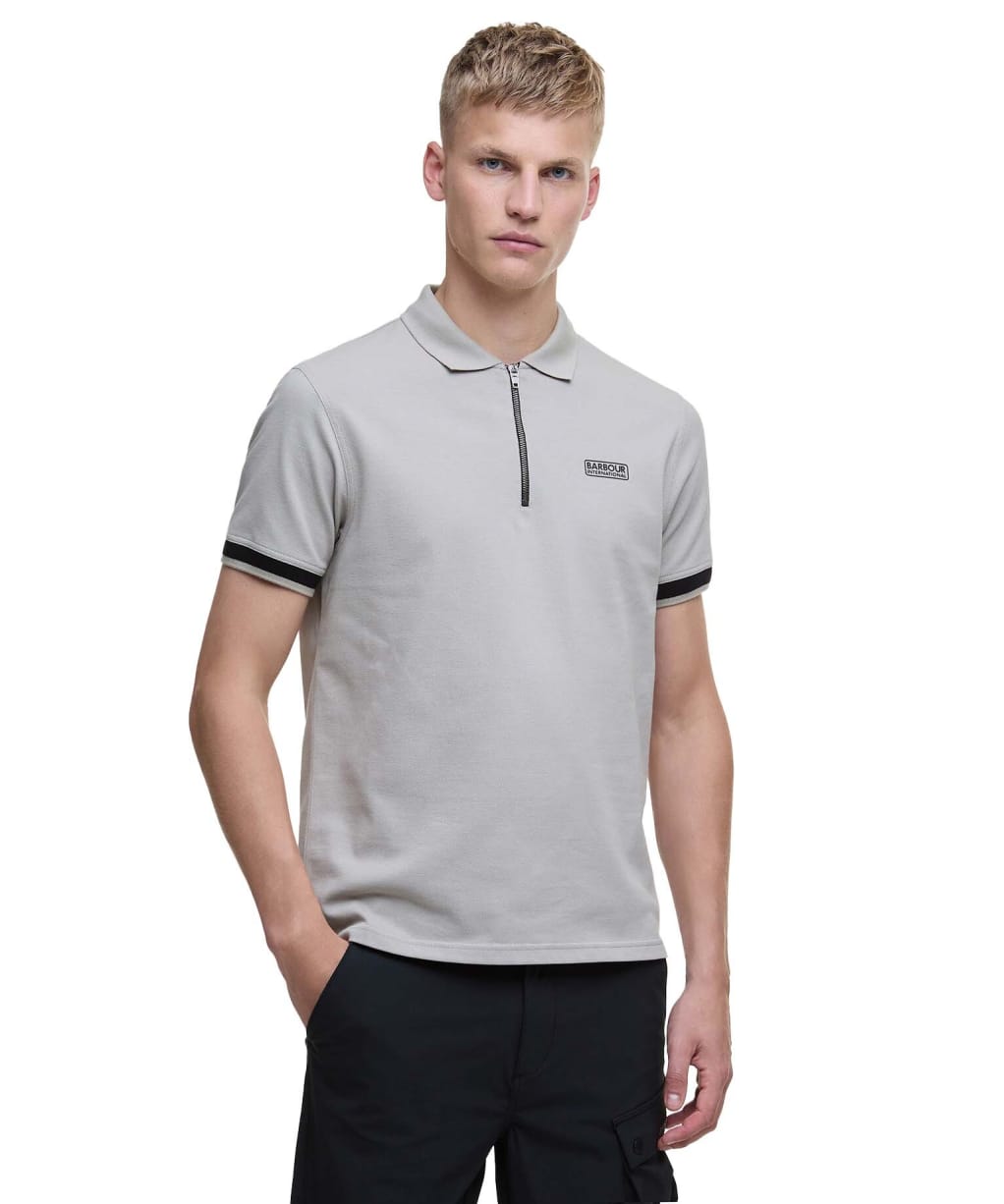 Men's Barbour International Bradley Polo Shirt - Concrete