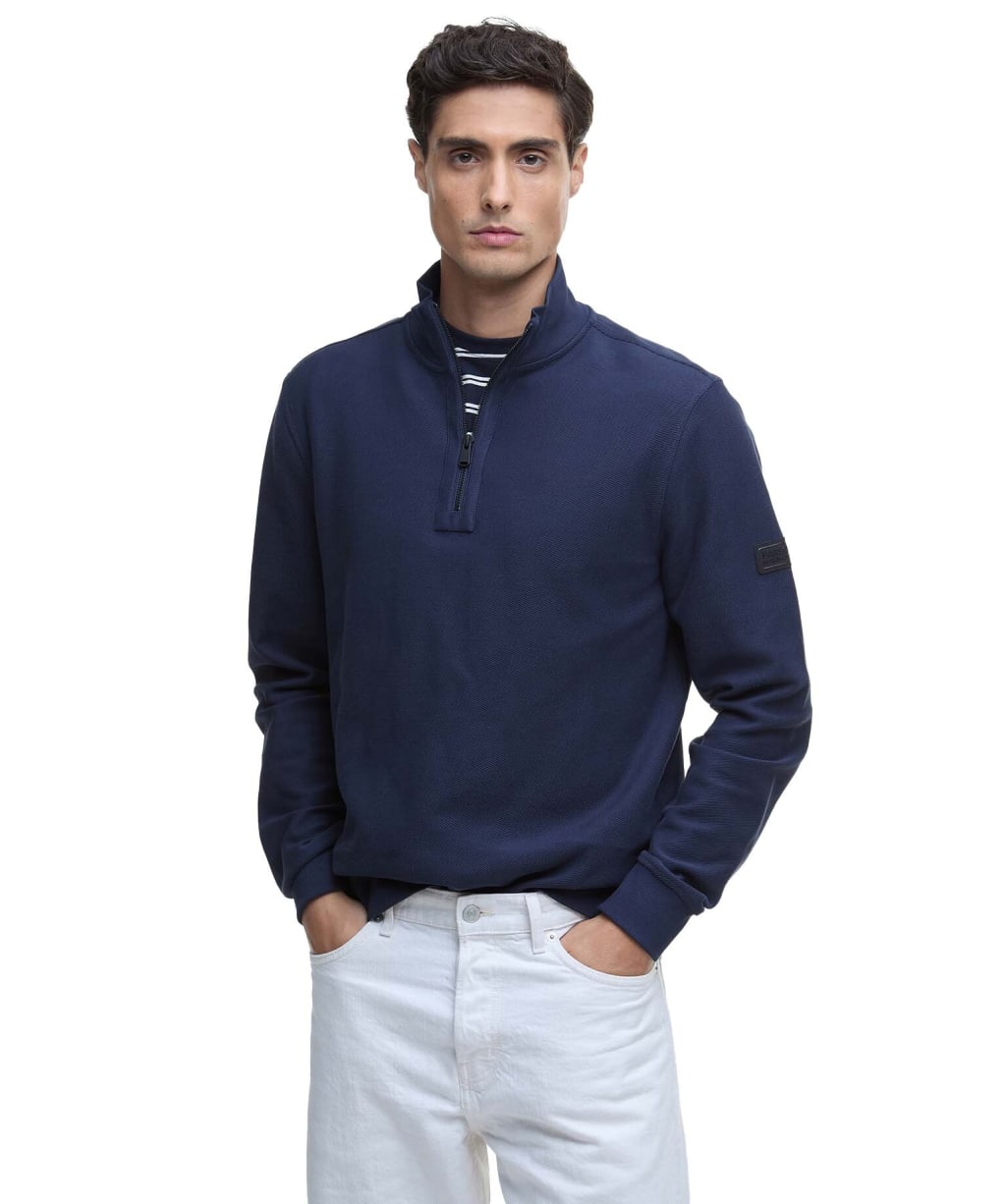 Men's Barbour International Samuel Funnel Neck - Navy