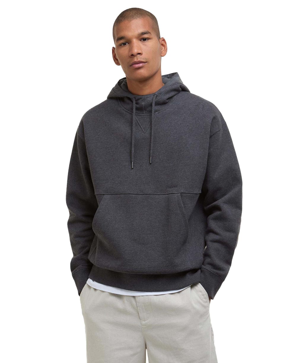 Men's Barbour Yalding Hooded Sweatshirt - Charcoal Marl