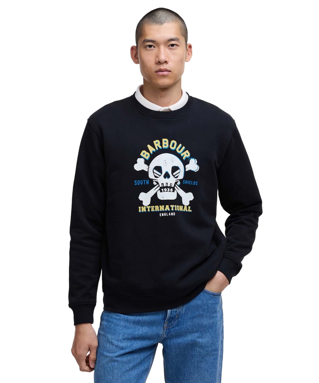 Men's Barbour International Carlisle Graphic Sweatshirt - Black