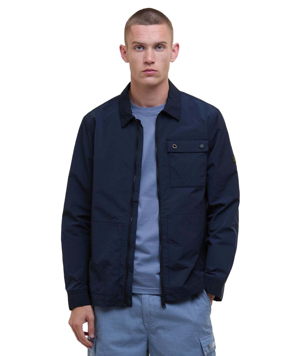 Men's Barbour International Inline Overshirt - Sapphire Navy