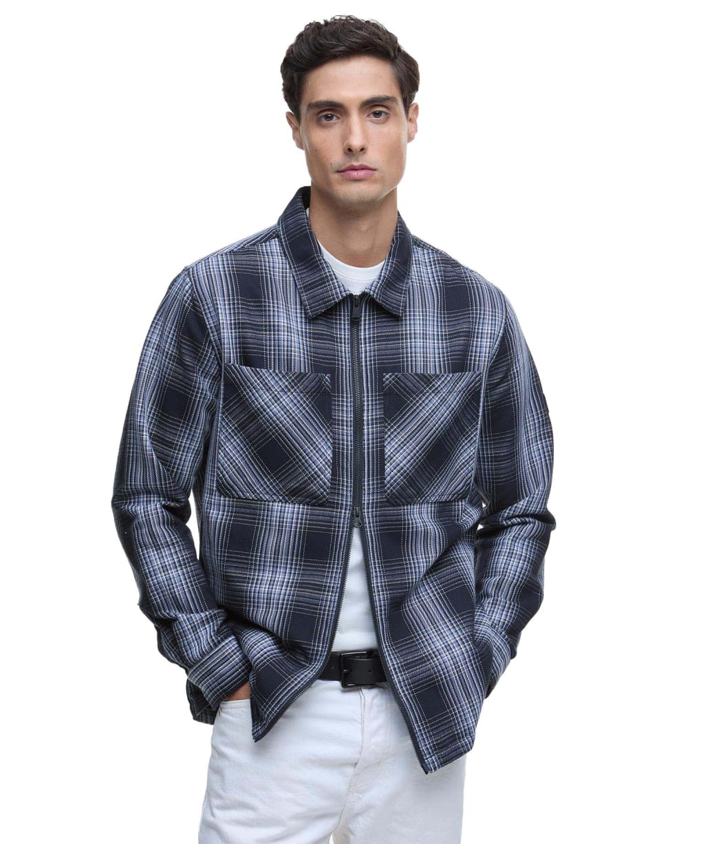 Men's Barbour International Arne Checked Overshirt - Black