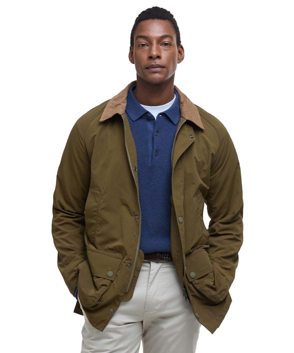 Men's Barbour Ashby Showerproof Jacket - Light Sage