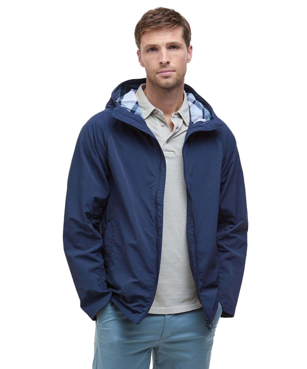 Men's Barbour Wylam Showerproof Jacket - Navy / Northshore Tartan