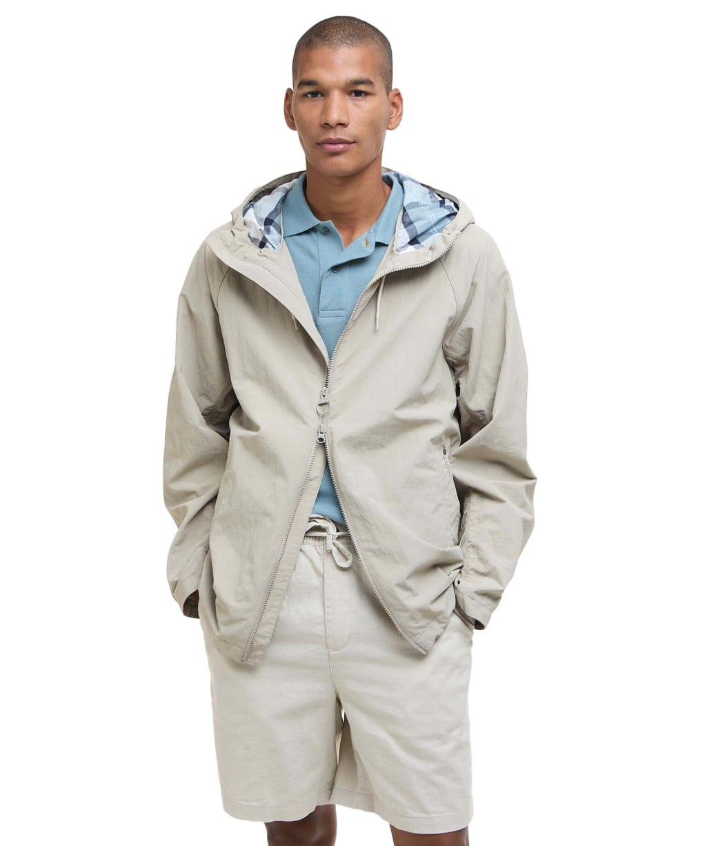 Men's Barbour Wylam Showerproof Jacket - Concrete / Northshore Tartan