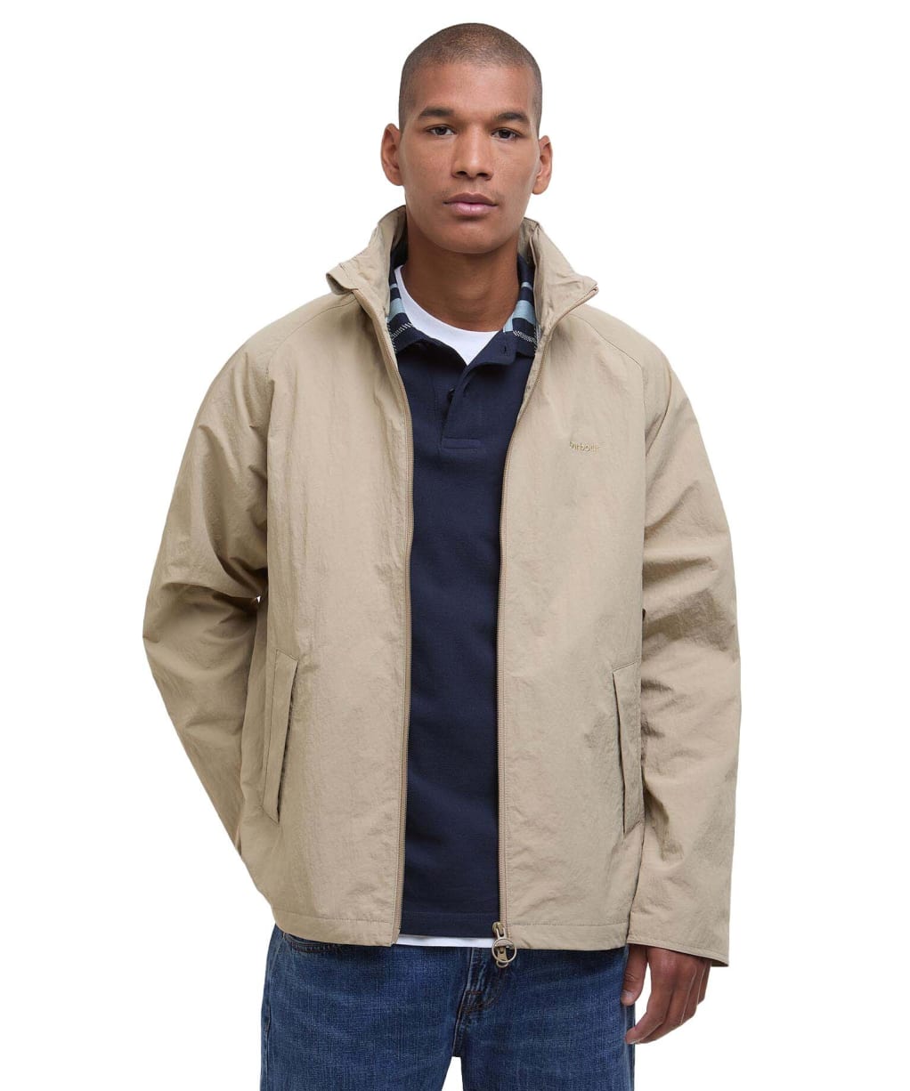 Men's Barbour Keld Showerproof Jacket - Washed Stone