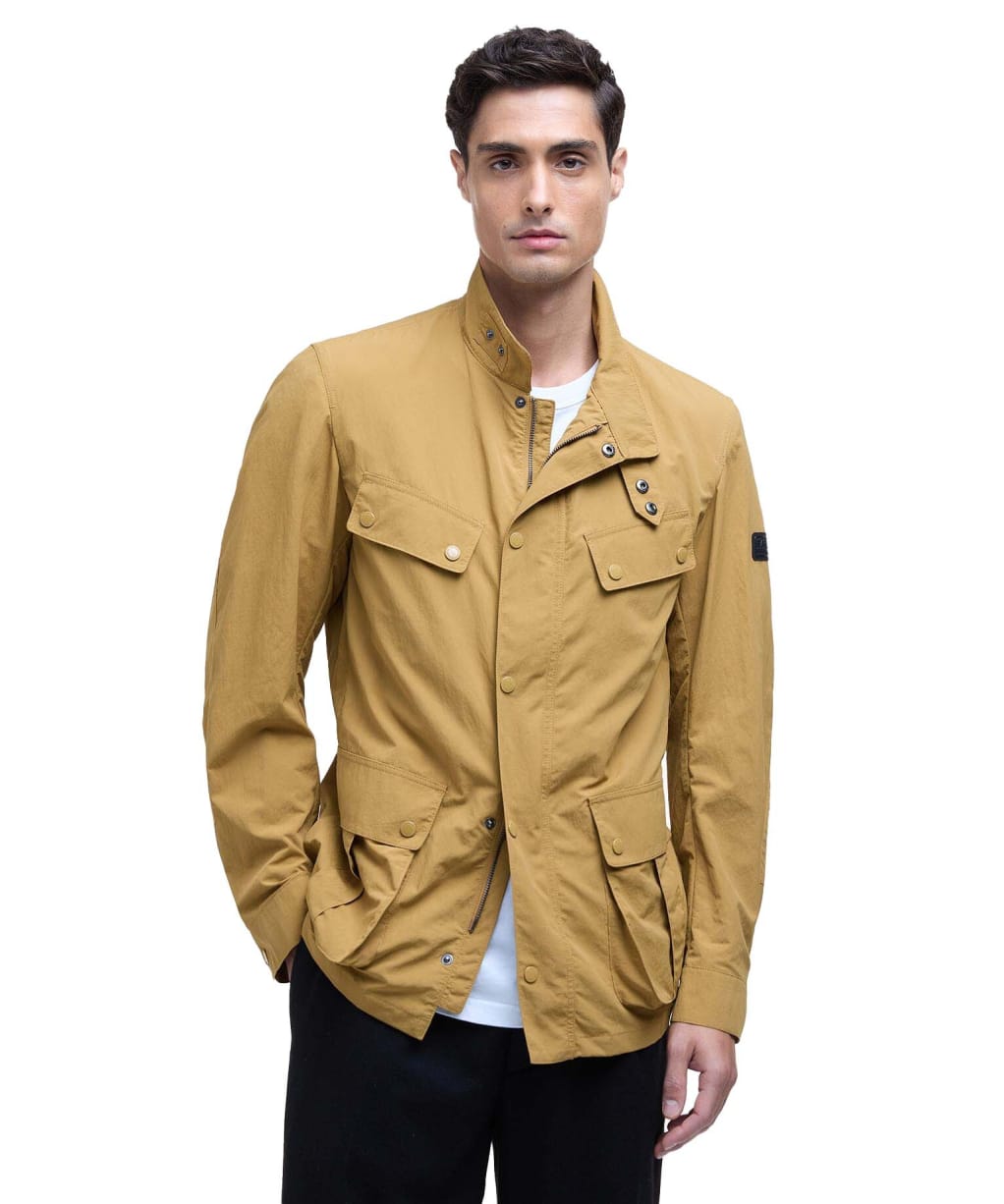 Men's Barbour International Modern Showerproof Duke Jacket - Cumin