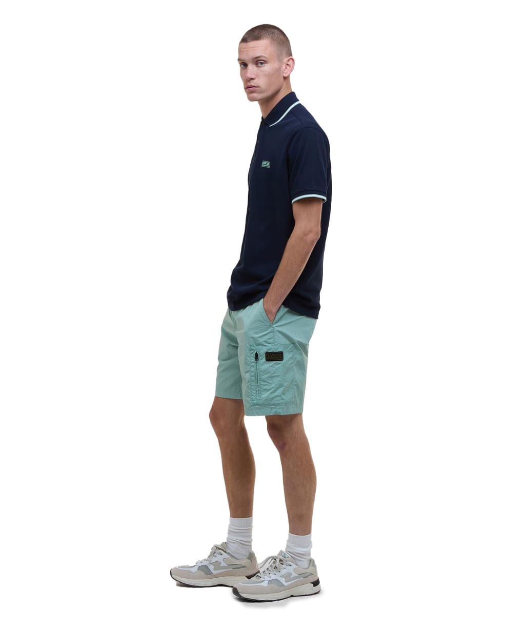Men's Barbour International Inline Shorts - Granite Green