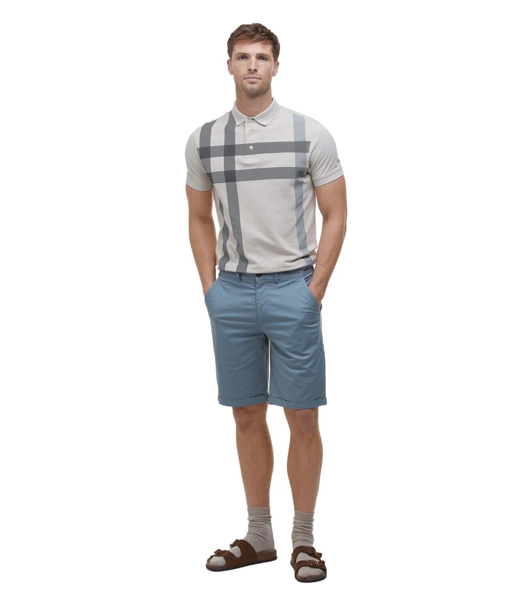 Men's Barbour Smart Chino Shorts - Lead
