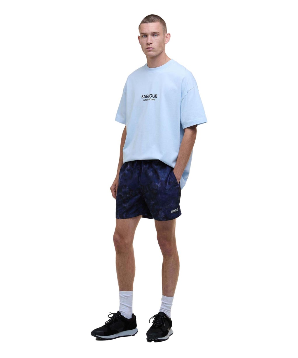 Men's Barbour International Camo Ikat Swimshort - Midnight Blue