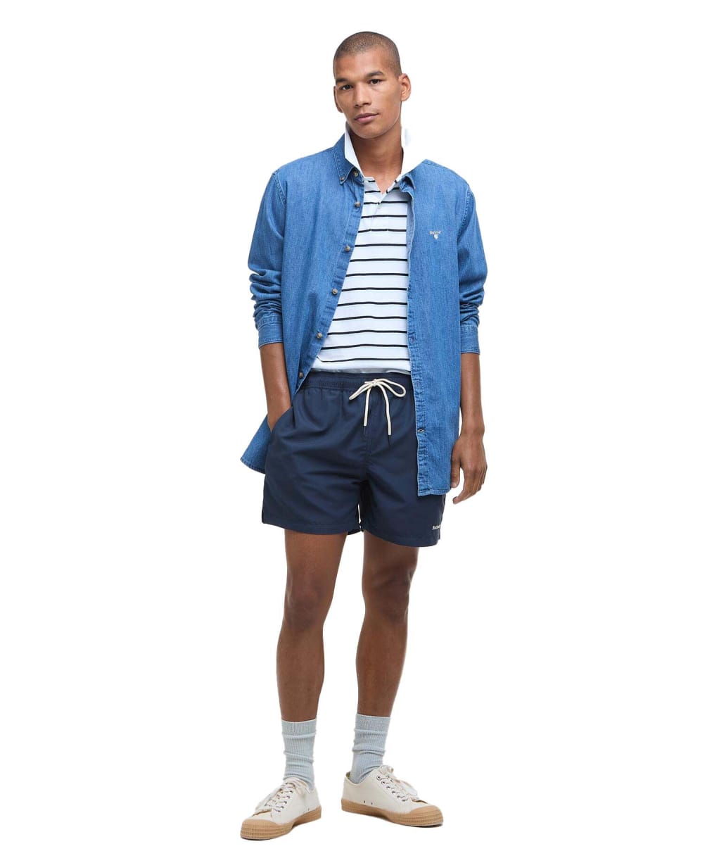 Men's Barbour Staple Logo 7' Swim Short - Navy