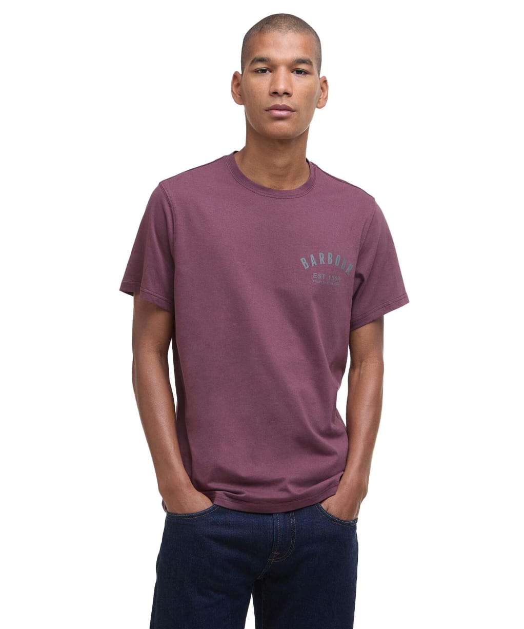 Men's Barbour Preppy Tee - Burnt Heather