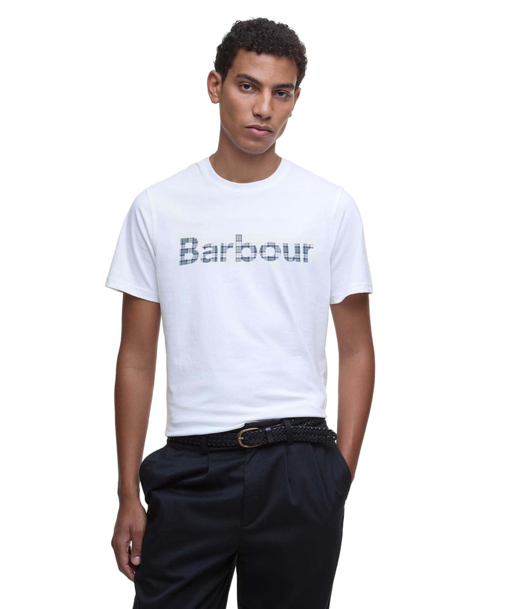 Men's Barbour Kilnwick Short Sleeve Cotton T-Shirt - Antique White