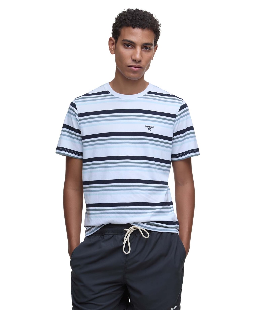 Men's Barbour Houstead Stripe Tailored Fit T-Shirt - White