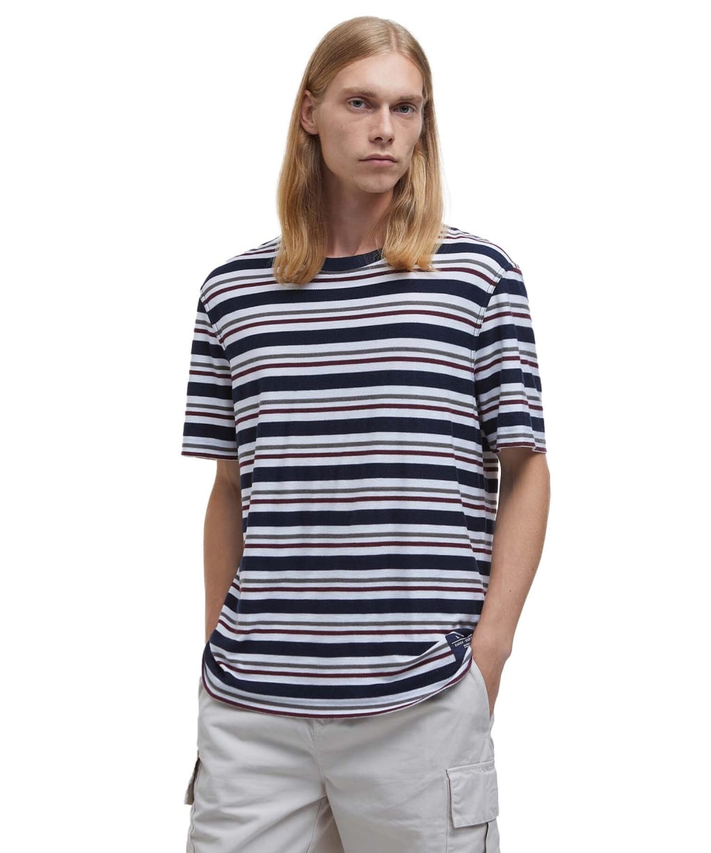 Men's Barbour Feltwell Relaxed Fit Stripe T-Shirt - Navy