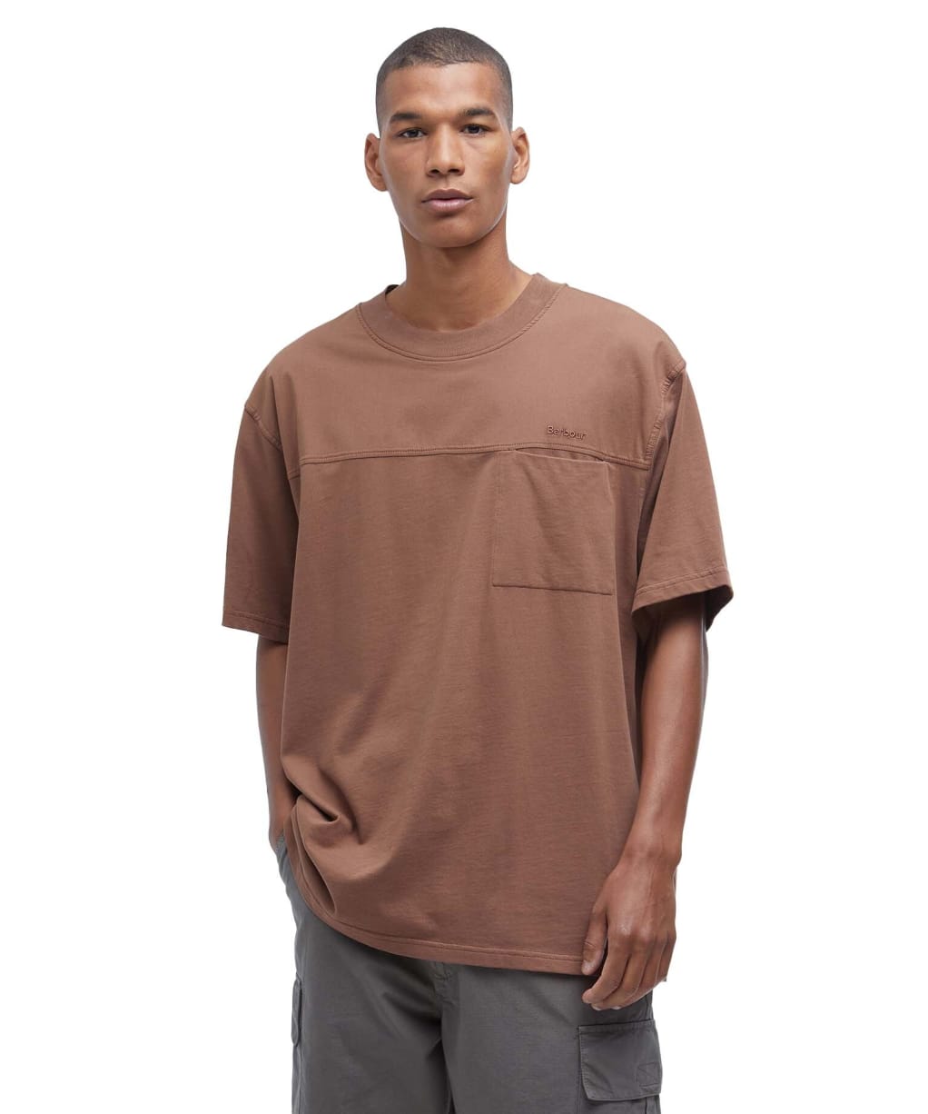 Men's Barbour Hunton Pocket T-Shirt - Redwood