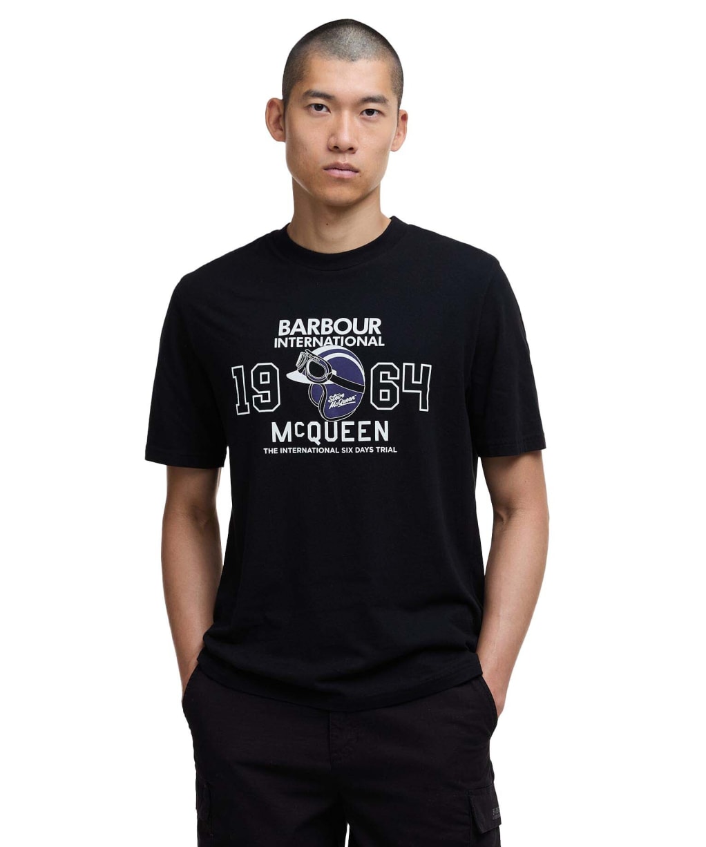 Men's Barbour International Giles Steve McQueen Graphic T-Shirt - Black