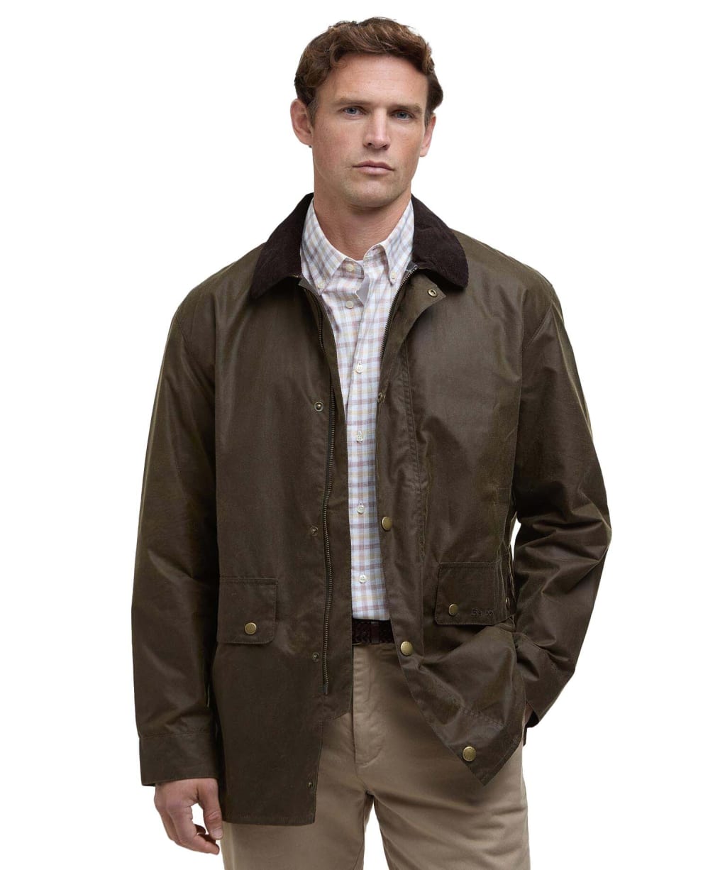 Men's Barbour Lowick Waxed Jacket - Beech