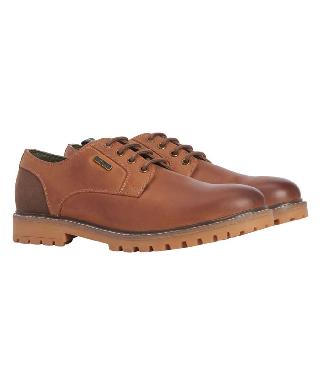 Men's Barbour Sandstone Derby Shoes - Cognac