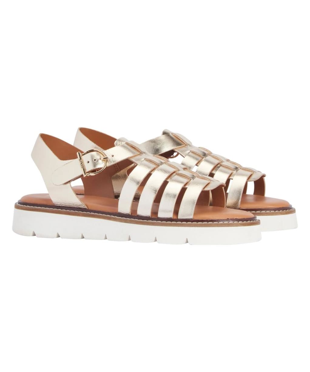 Women's Barbour Otterburn Fisherman Sandal - Gold