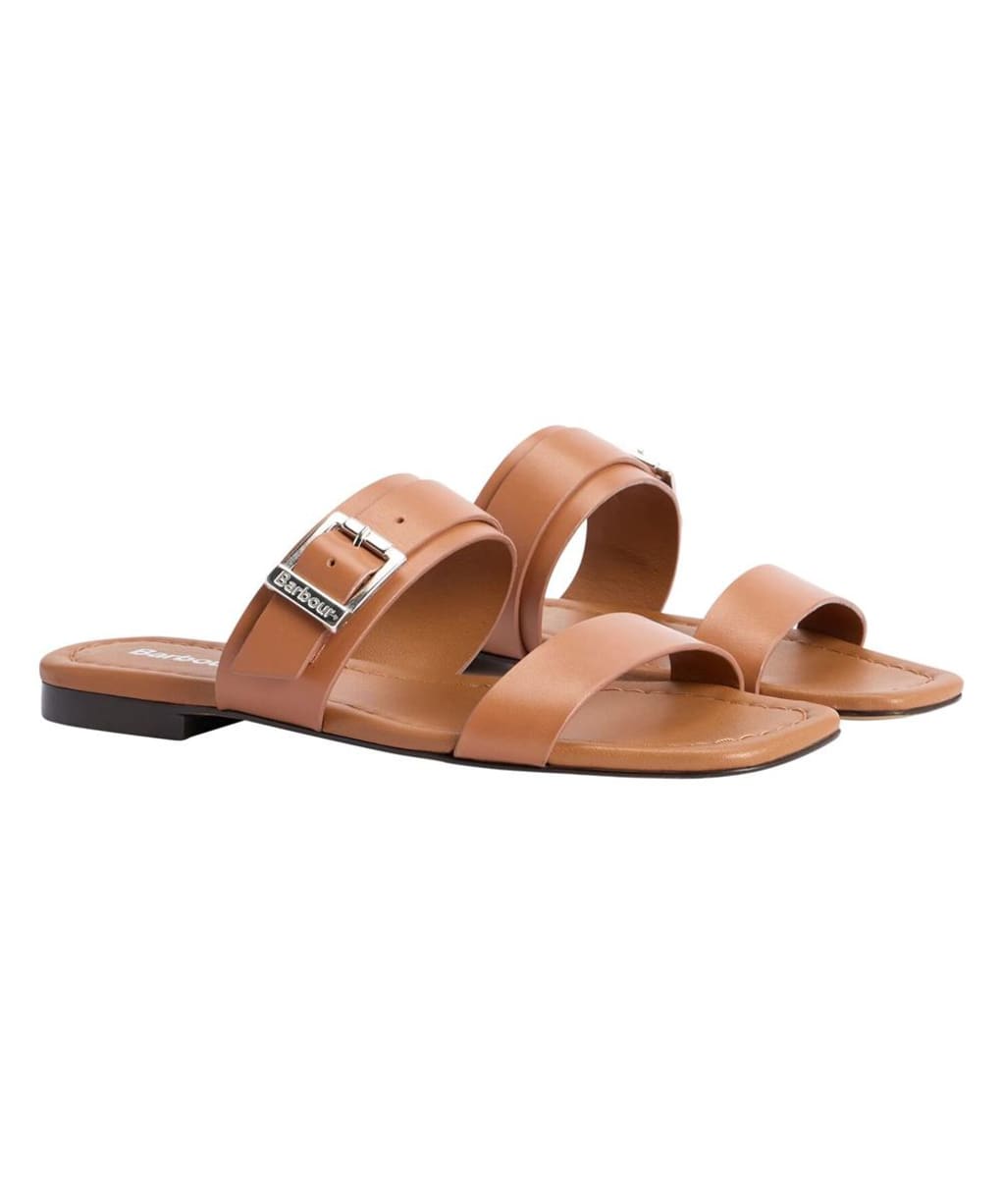 Women's Barbour Louise Flat Sandal - Tan