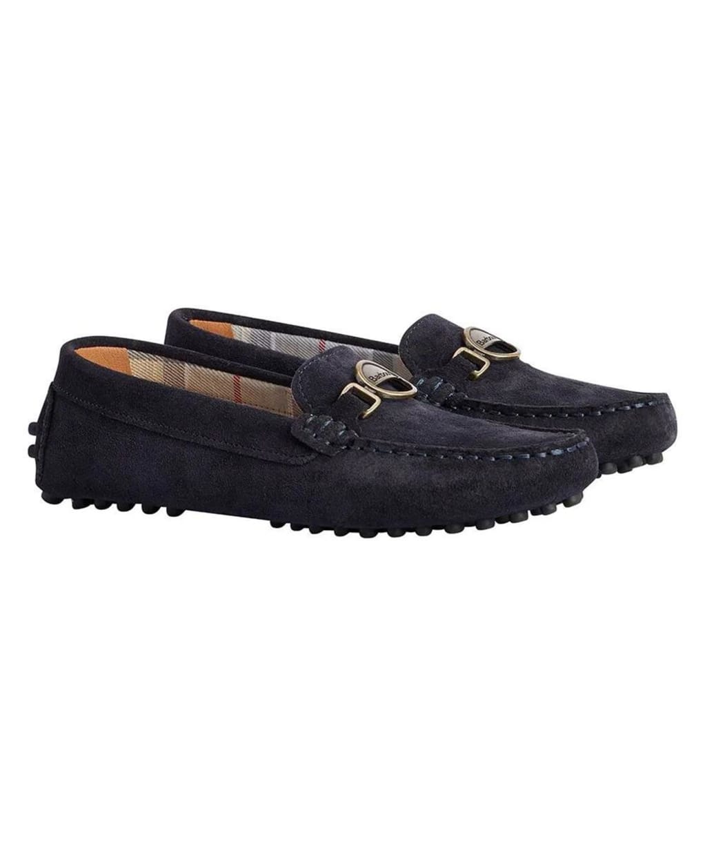 Women's Barbour Laire Driving Shoe - Navy Suede