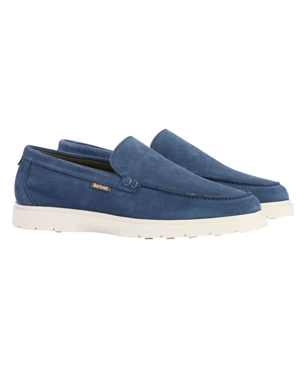 Men's Barbour Carty Loafer - Shark Blue Suede