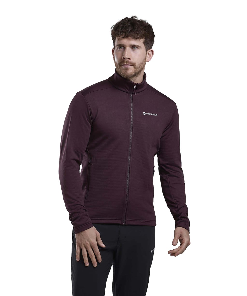Men's Montane Protium Fleece Jacket - Dark Garnet