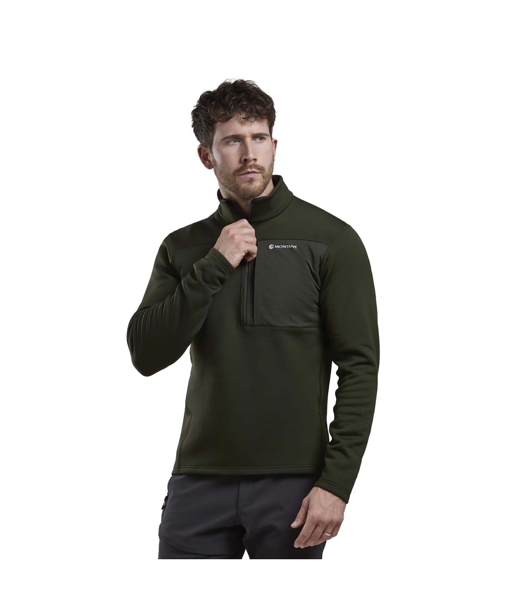 Men's Montane Fury XT Fleece Pull-On - Oak Green