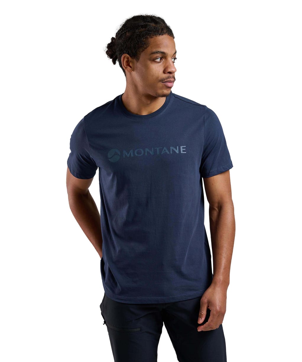 Men's Montane Mono Logo T-Shirt - Eclipse Blue