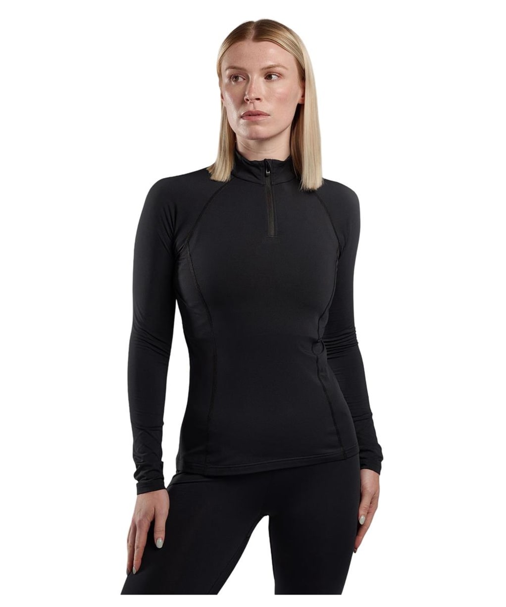 Mon Dart Xt Zip Neck - Black