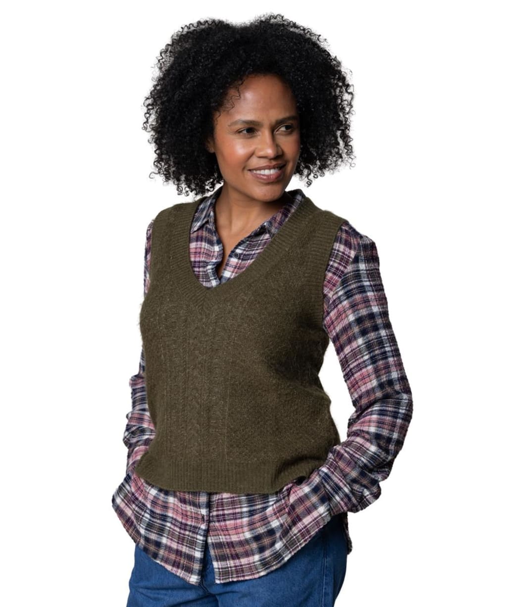 Women's Lily & Me Laurel Knitted Tank Top - Olive