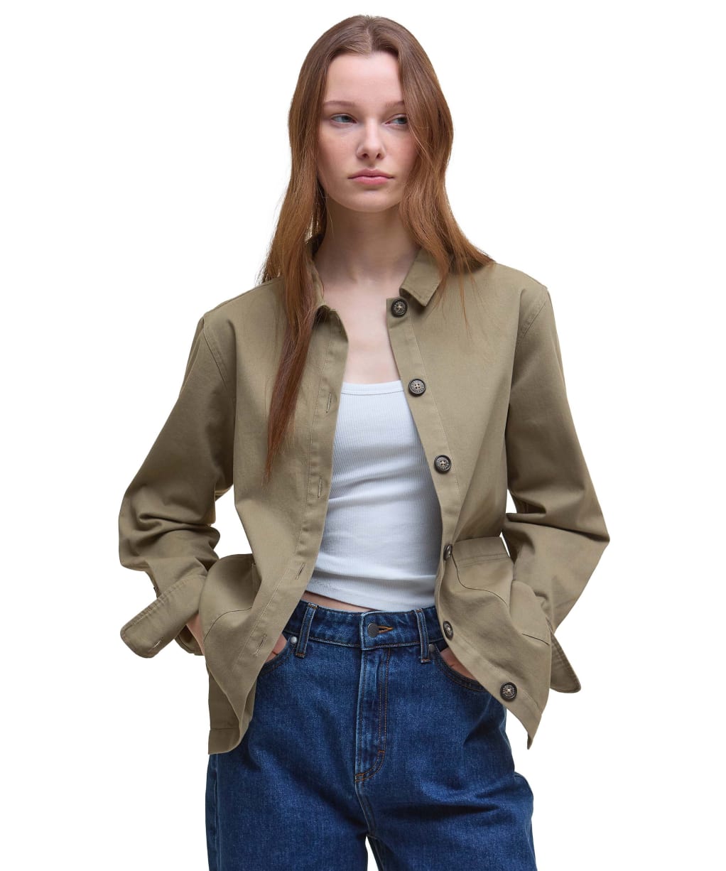 Women's Barbour Lyndale Overshirt - Dusky Green