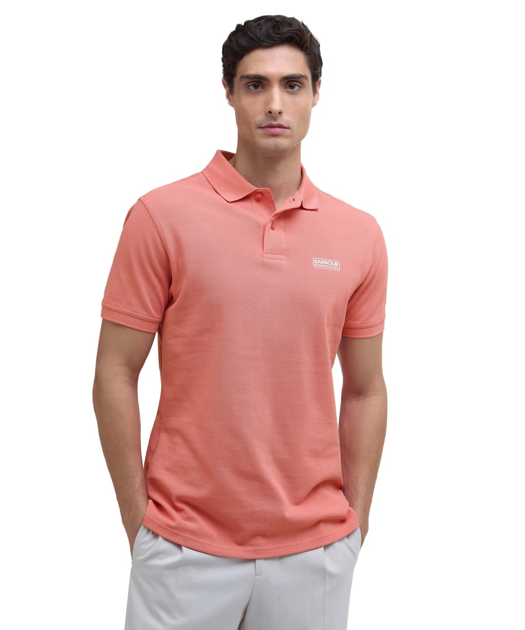 Men's Barbour International Essential Polo - Coral