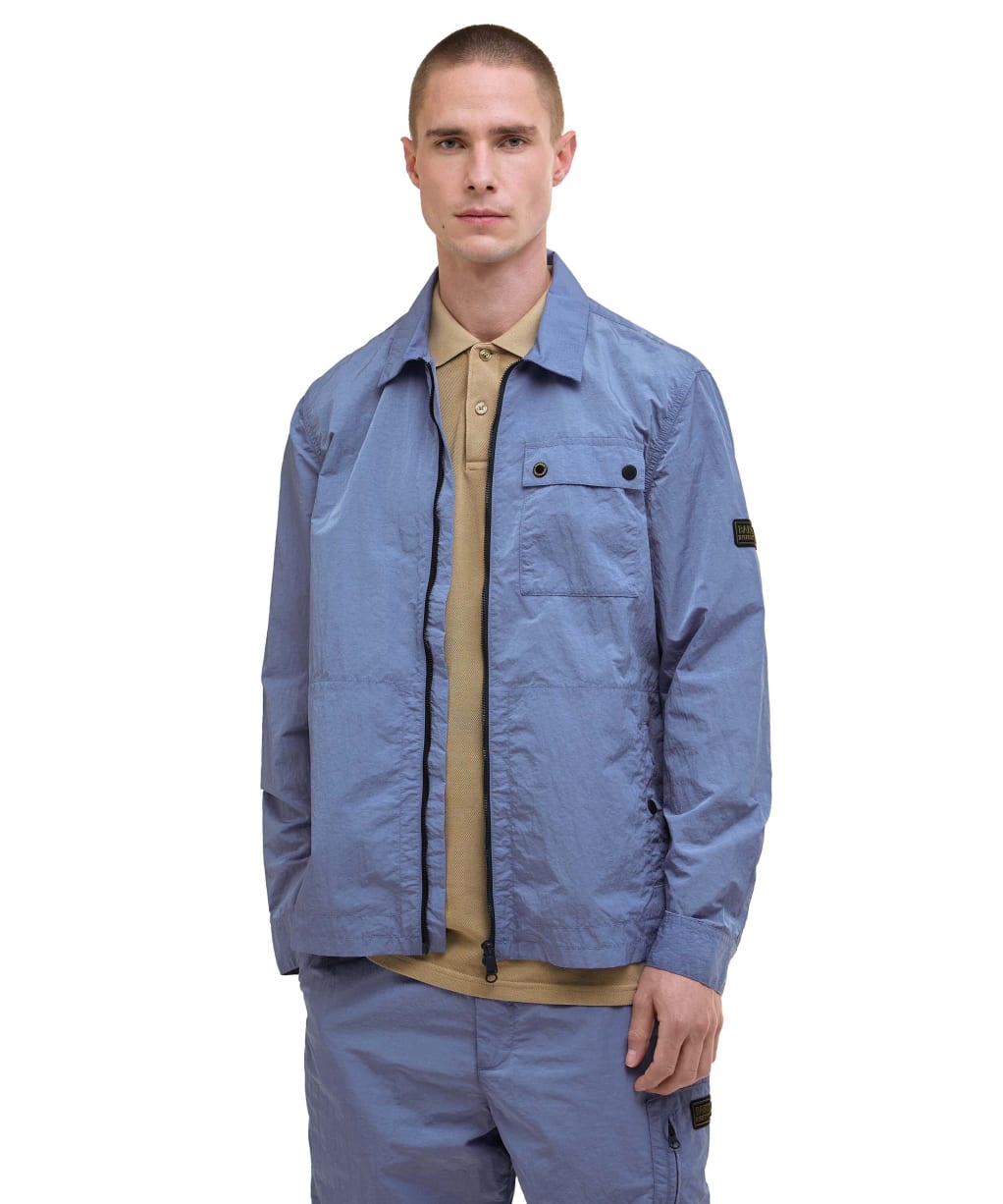 Men's Barbour International Inline Overshirt - MANOR BLUE
