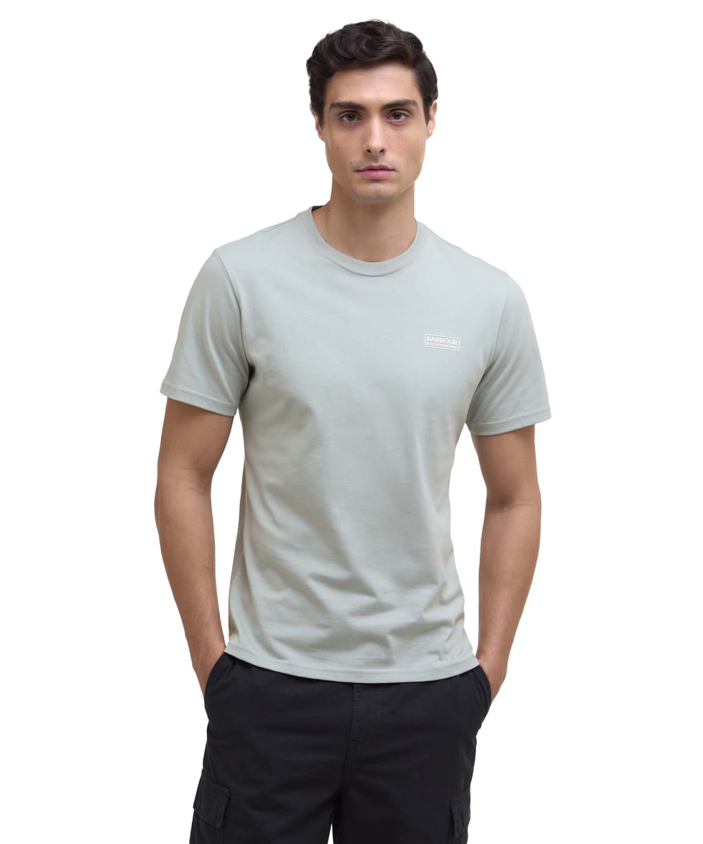 Men's Barbour International Small Logo Tee - Mineral Grey