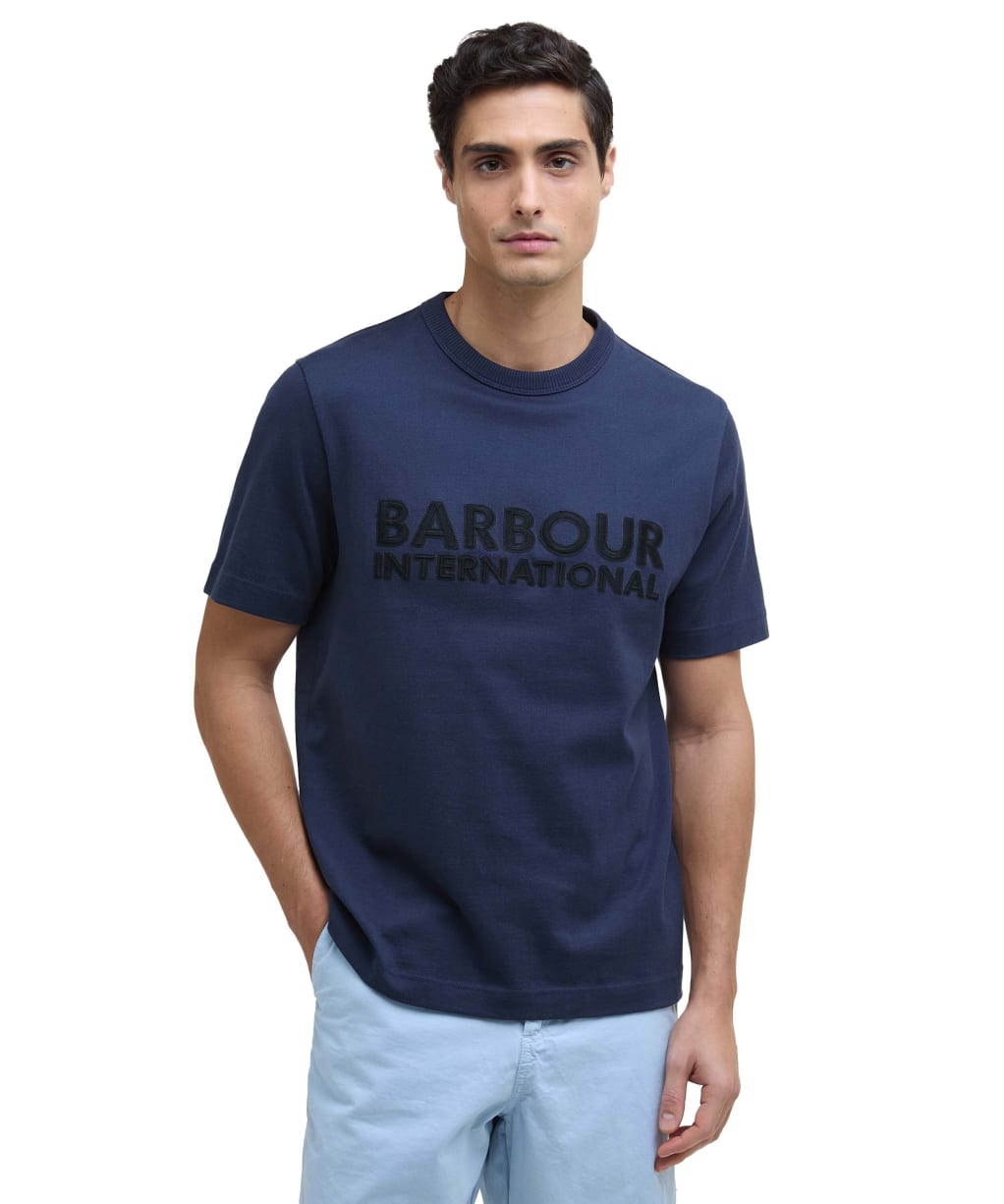 Men's Barbour International Otis Graphic T-Shirt - Navy