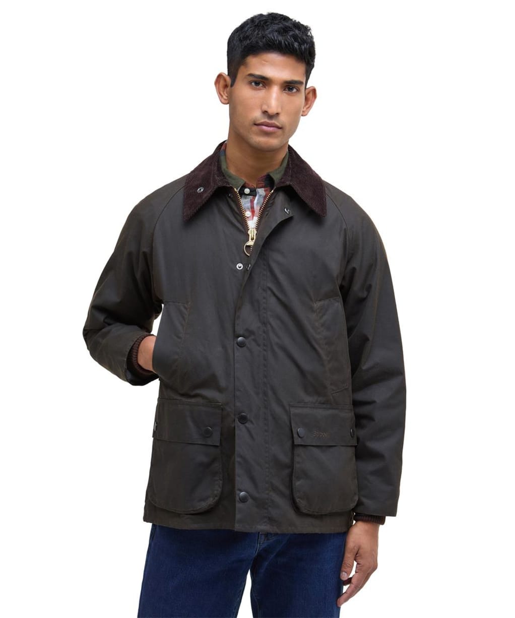 Men's Barbour Classic Bedale Jacket - Olive | Classic Tartan